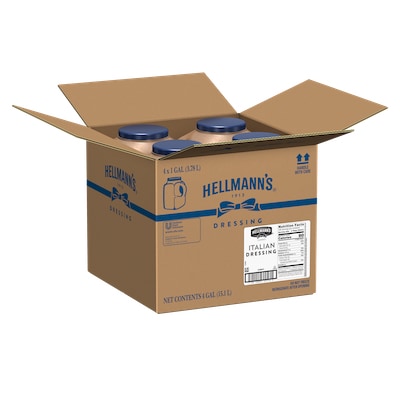 Hellmann's® Classics Italian Dressing 4 x 1 gal - To your best salads with Hellmann's® Classics Italian Dressing (4 x 1 gal) that looks, performs and tastes like you made it yourself.